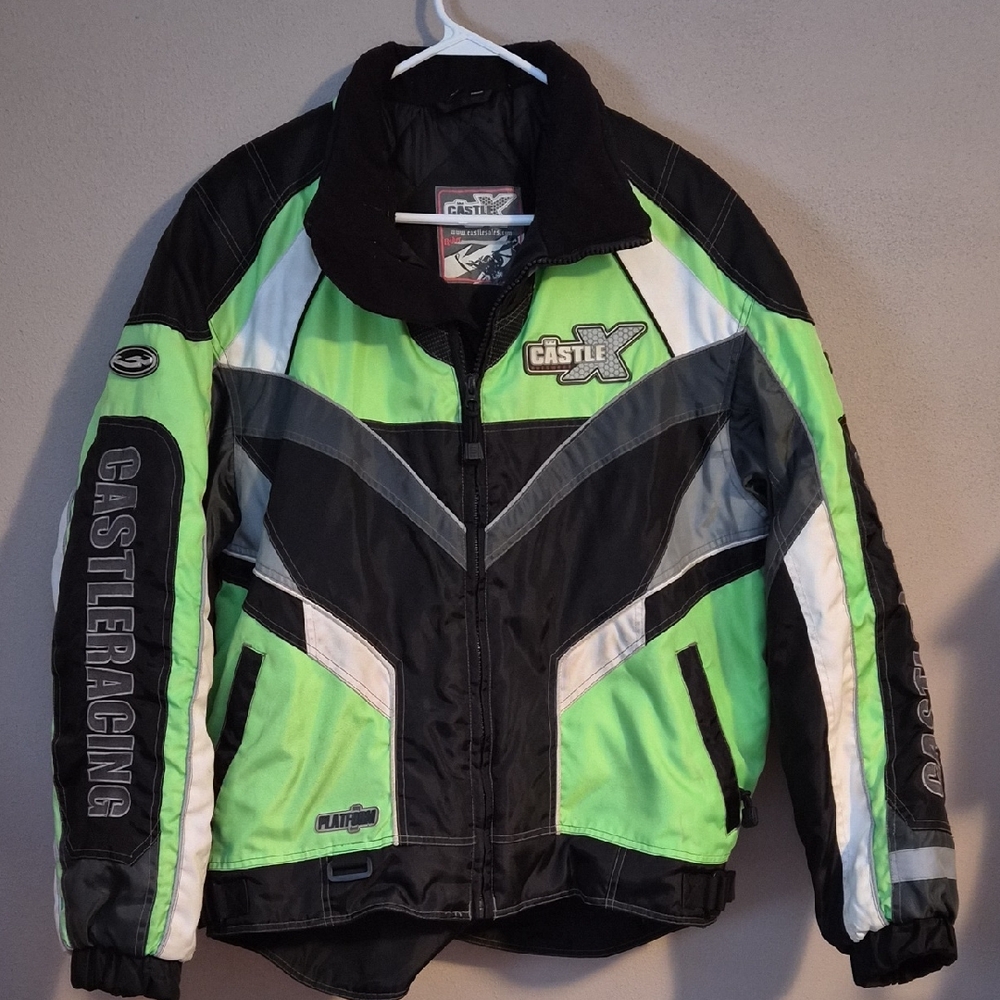 Castle X Men's Green and Black Snowmobile Jacket
